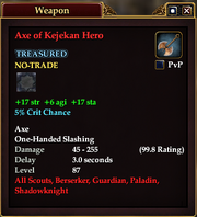 Axe of Kejekan Hero