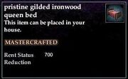 Gilded Ironwood Queen Bed