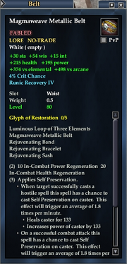 Magmaweave Metallic Belt