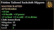 Tailored Sackcloth Slippers