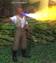 A fire breather