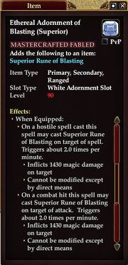 Ethereal Adornment of Blasting (Superior)