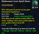 Marksman's Lens Spirit Stone