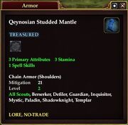 Qeynosian Studded Mantle