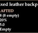 Waxed leather backpack
