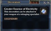 Greater Essence of Electricity