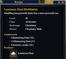 Luminous Dust Distillation