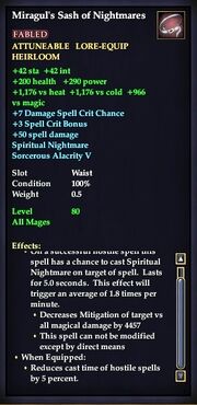 Miragul's Sash of Nightmares