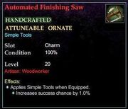 Automated Finishing Saw