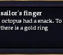 A severed sailor's finger