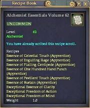Alchemist Essentials Volume 62