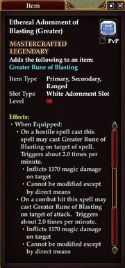 Ethereal Adornment of Blasting (Greater)