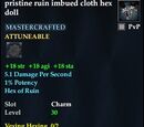 Pristine ruin imbued cloth hex doll