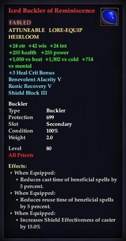 Iced Buckler of Reminiscence