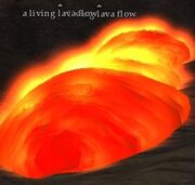 A living lava flow