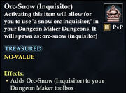 Orc-Snow (Inquisitor)