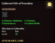 Gathered Orb of Evocation