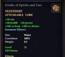 Girdle of Spirits and Lies