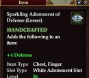 Sparkling Adornment of Defense (Lesser)