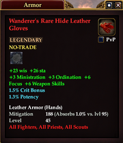 Wanderer's Rare Hide Leather Gloves
