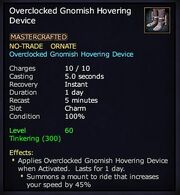 Overclocked Gnomish Hovering Device