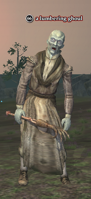 A lumbering ghoul