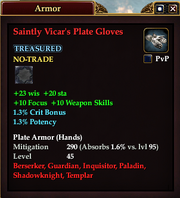 Saintly Vicar's Plate Gloves