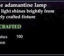 A pristine adamantine lamp