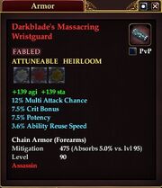Darkblade's Massacring Wristguard