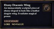 Ebony Draconic Wing
