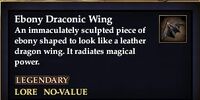 Ebony Draconic Wing