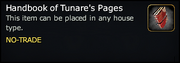 Handbook of Tunare's Pages