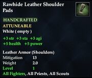 Rawhide Leather Shoulder Pads