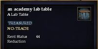 An academy lab table