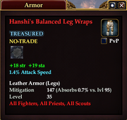 Hanshi's Balanced Leg Wraps