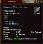 Dagger of Vale Protection