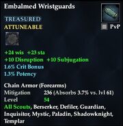 Embalmed Wristguards