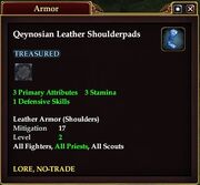 Qeynosian Leather Shoulderpads