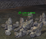 A pile of rubble