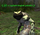 A vigilant froglok paladin