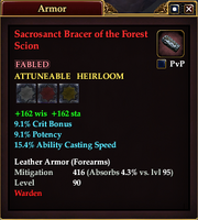 Sacrosanct Bracer of the Forest Scion