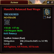 Hanshi's Balanced Foot Wraps