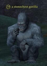 A stonechest gorilla