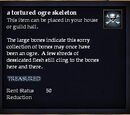 A tortured ogre skeleton