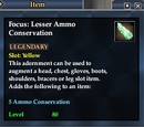 Focus: Lesser Ammo Conservation