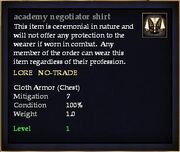 Academy negotiator shirt