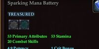 Sparking Mana Battery