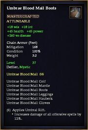 Umbrae Blood Mail Boots
