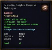 Alabastia, Knight's Charm of Nektropos