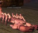 A toxic scorpion